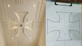How to mark trending pop design ceiling ll pop false ceiling design marking video 