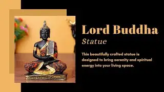 Lord Buddha Idol Statue for Home Decor - 6.5 Inch