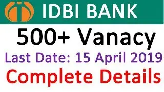 IDBI Bank Assistant Manager Recruitment Notification 2019 | The Study Power