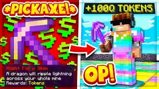 Is this the MOST OVERPOWERED PICKAXE SKIN in MINECRAFT: PRISONS?! | Minecraft OP PRISON