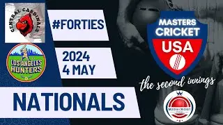 Central Cardinal Vs LA Hunters O-40 Nationals 2024 Houston,TX Masters Cricket USA