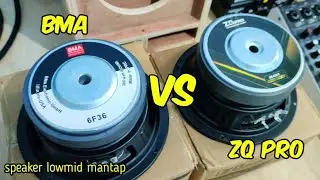 Compare speaker ZQ PRO 6inch vs speaker BMA 6 inch dengan box speaker miniscoop 6 inch