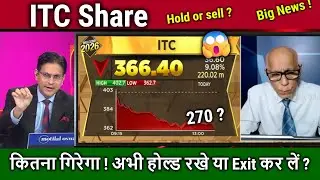 ITC Share latest news,kyu gira,Hold or sell ?Analysis prakas gaba/ITC Share ka target 2026 kya hoga?