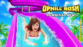 Uphill Rush Game | Best Water slide Game | water slide fun | Longest Water Slide