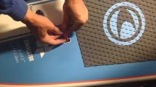 How to install the leash plug string for SUPs and surfboards
