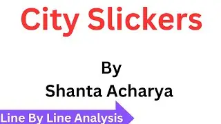 City Slickers By Shanta Acharya|| Summary in Hindi