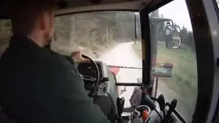 {GoPro} Haulin timber with MF 5455 and Farma trailer