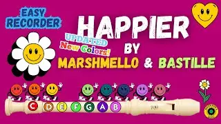 Happier | Recorder Level 2 | Notes BAG | Updated to colormatch notes
