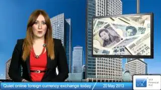 Quiet online foreign currency exchange today