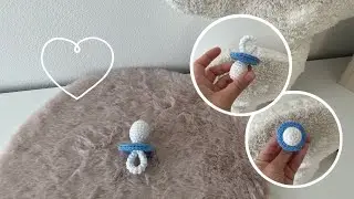 Crochet pacifier | Pacifier crochet pattern | Marycrochet