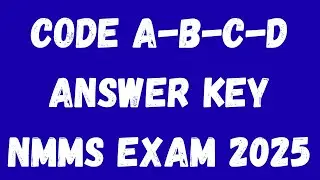 CODE A-B-C-D ANSWER KEY NMMS MAHARASHTRA | NMMS ANSWER KEY 2025 | NMMS PAPER SOLUTION 2025 |