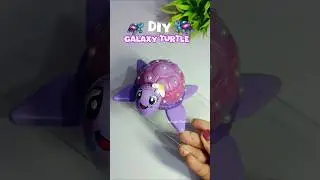 DIY galaxy turtle 😱 🐢|| Old Bulb craft ideas || #ideas #bulb #turtle #claycraft #viral #diy #reuse