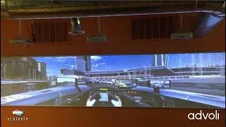 Blending 3 Projectors with Scalable Display software and advoli HDBaseT video cards