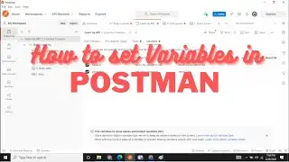 #GTSTutorials How to create a variable in postman - collection
