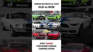 Old vs New American Muscle Cars #shorts #americanmusclecars #americancars