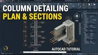 AutoCAD Tutorial: Detailed Column Section and Reinforcement Detailing
