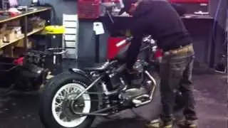 Doudz' 900 Ironhead 1959 first Kick Staaaart !!!!!! Mhc Workshop