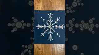 Snowflake Button Pillow