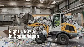 Sustainable waste management with eight battery-electric Liebherr L 507 E wheel loaders | Liebherr