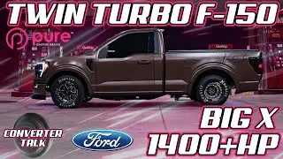 One of the Fastest Twin Turbo F-150s in Texas BIG X built by Velocity Midnight! #ThePlugElectric