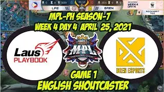 Bren Esports vs Laus Playbook Esports [Game 1] MPL Season 7 Week 4 Day