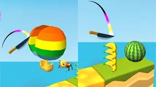 Knife Jump! Very Satisfying And Relaxing ASMR Slicing Game