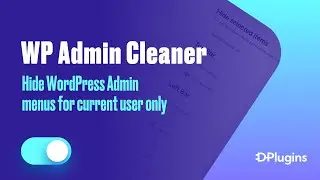 Hide WordPress Admin menus per user role