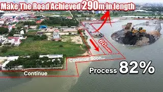 Parte 119| Great activities Stronger ago!by WheelLoader pushing stone with dump truck unloading rock