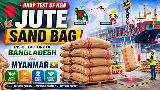 Export Oriented High Quality Jute Sand Bag exporter from Bangladesh #JuteSandBag #BurlapSandBag