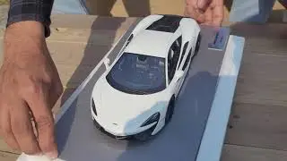 UNBOXING 1/18 TSM MCLAREN 570S - WHITE #mclaren570s #tsmmodel #mclaren #scalemodelcar #resin