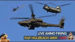 Live Show Real Live Ammo Firing & Tracers RAF Holbeach Air Weapons Range | Chinook - Odiham 30.03.23