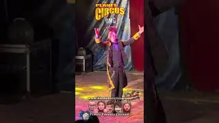 Lukinha the Clown rides a small Bike at Planet Circus OMG! #shorts