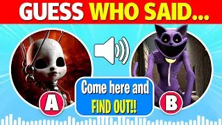 Кто говорит?! 🎙️ | Угадайте голоса персонажей из 5 главы &laquo;Время игр Поппи&raquo;! | Поппи, Кэтнэп, Доуи