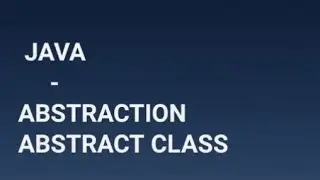 abstract class java Abstraction