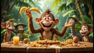 Max the Monkey&rsquo;s Messy Meal | A Silly Mealtime Rhyme for Kids