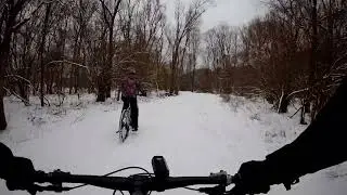Poloniny Trail: Ulič - Uličsk&eacute; Kriv&eacute; #poloninytrail #poloniny #mtb #mtblife #snowride #snow
