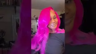 Rainbow Color! eullair Customized Colored Lace Front Human Hair Wig | Party Wigs