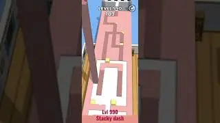 Stacky DASH GAMES LVL 990 #shorts #stackydash  #walkthroughgameplay