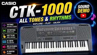 Casio CTK 1000 ||Обзор звука Casio CTK 1000 ||Обзор Casio