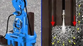 Press-in with Water Jetting (SILENT PILER)｜GIKEN｜
