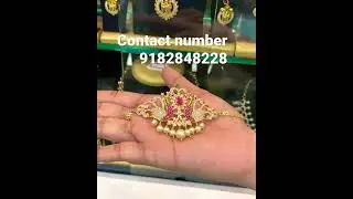 Mini choker cost:-650/-free shipping || chilakalapudi one gram gold jewellery wholesale price