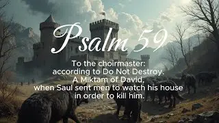 Psalm 59 - Music/Melody applied to Psalm - Sung in Worship (Lyric Video)
