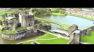 Castles from the Clouds: Caerphilly Castle - Cymru o'r Awyr: Castell Caerffili