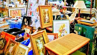 Paris France🇨🇵BROCANTE in Paris🏺MARCHÉS aux Puces🛍FLEA MARKET🔥ANTIQUITÉS old Things🪞4KHDR Thrifting📸