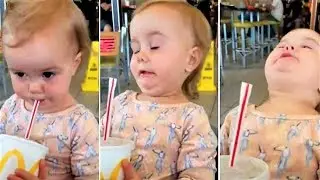 BABIES TRY TO CALM DOWN WHEN DRINKING COKE | Funny Everyday Compilation