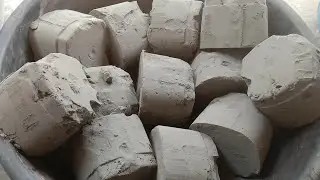 Tub of pure cement square blocks bombastic crush 😍|Satisfying video|Asmr puppys