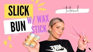Slick Bun Tutorial w/ Hair Wax Stick Set! #amazonhiddengems #gifted #hairtips #hairtutorial #hairwax