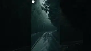 Dark road rain 🌧️🌩️🌨️⛈️