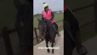 Horse Riding Fails. Thank goodness I stayed on 🤦&zwj;♀️🤣 #lemieux #horseriding #ariat #equestrian