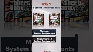 GTA V System Requirements for PC | Minimum & Recommended #gta5 #gaming #shorts